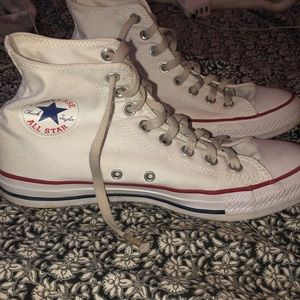 high top white converse!